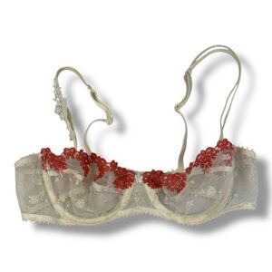 Passionata Floral Lace Sheer Bra Size 36B